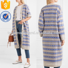 Manteau de jacquard de manteau-crêpe Fabrication en gros de vêtements de mode de femmes (TA3037C)